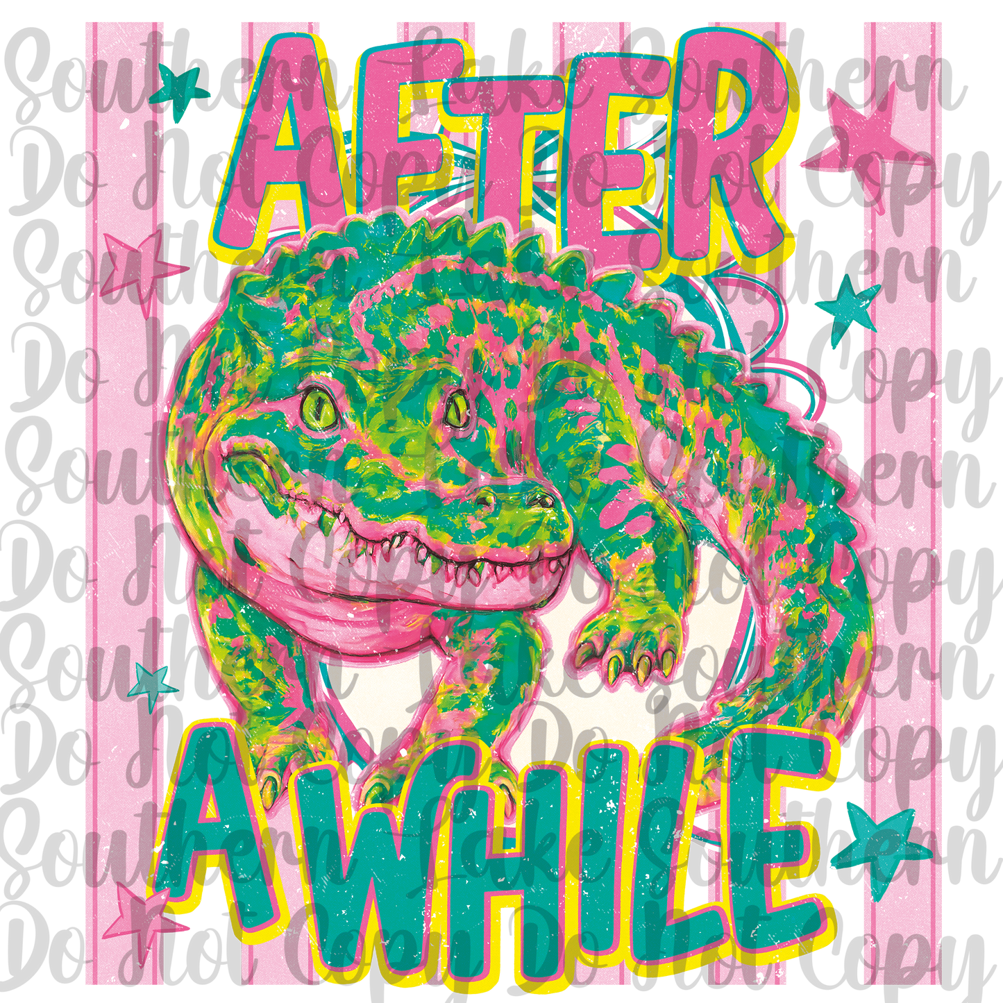 After While Crocodile DTF Single Print