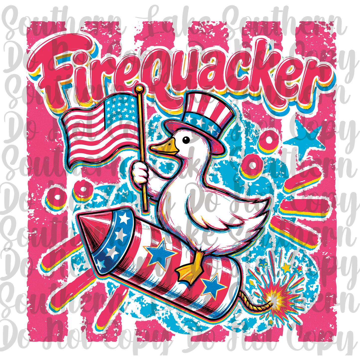 Firequacker Goose DTF Single Print
