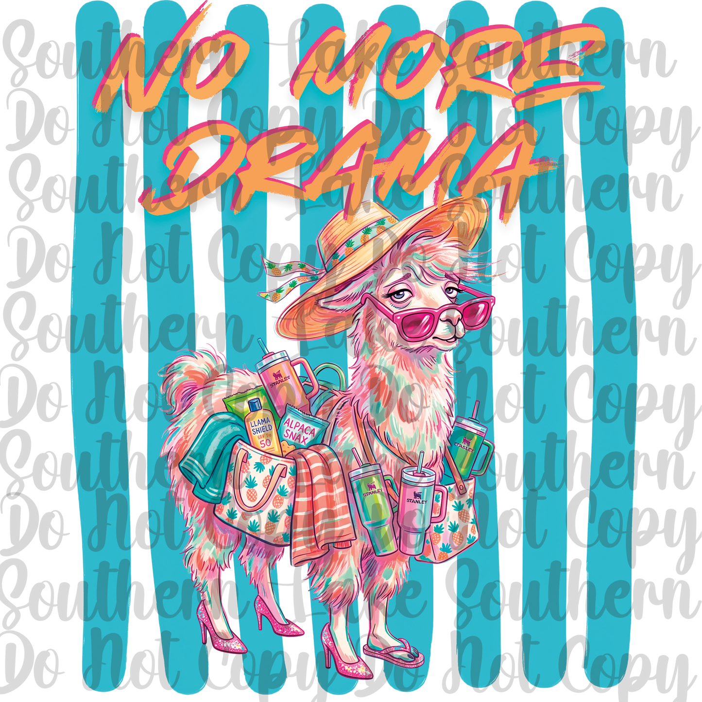 No Drama Lama DTF Single Print