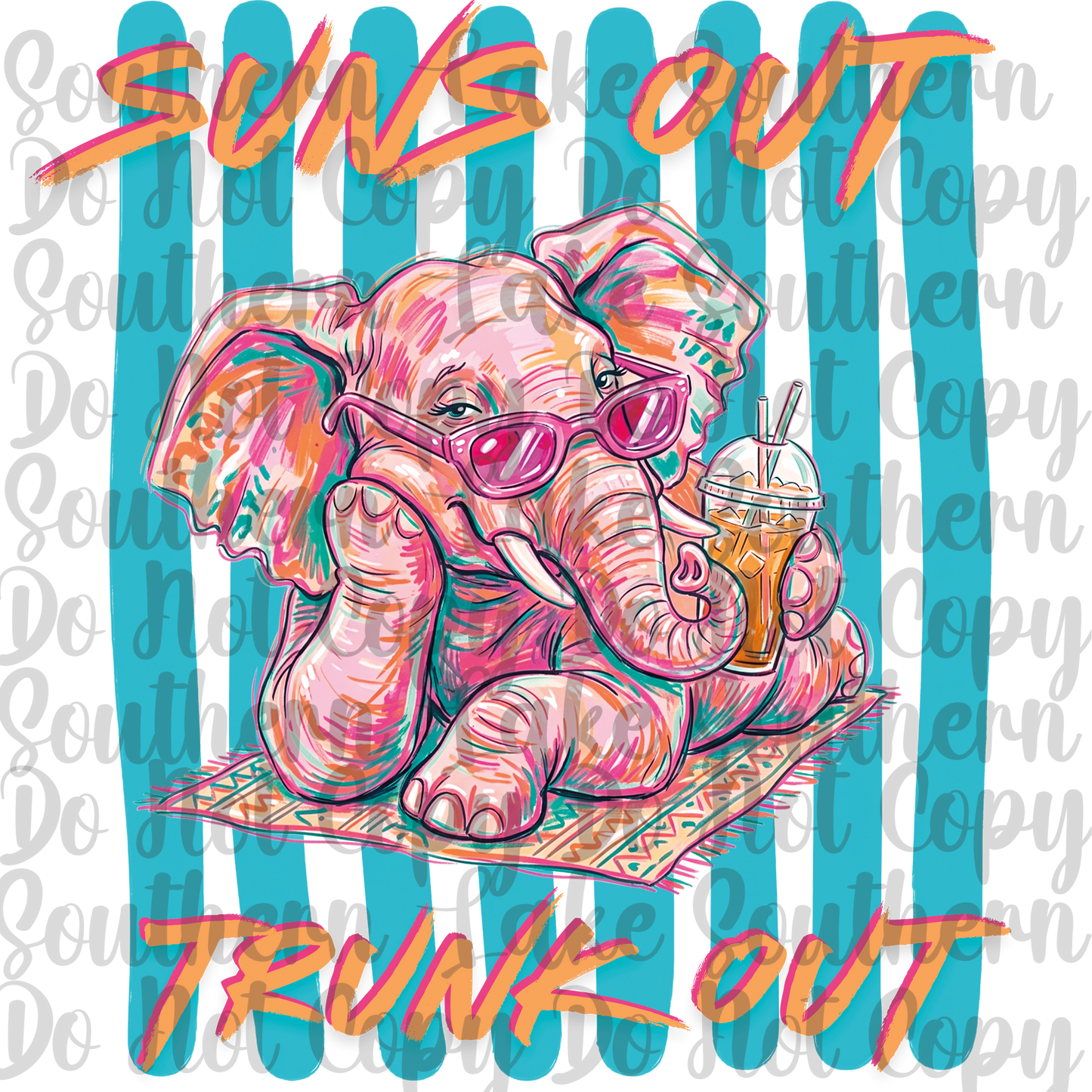 Suns Out Trunks Out DTF Single Print