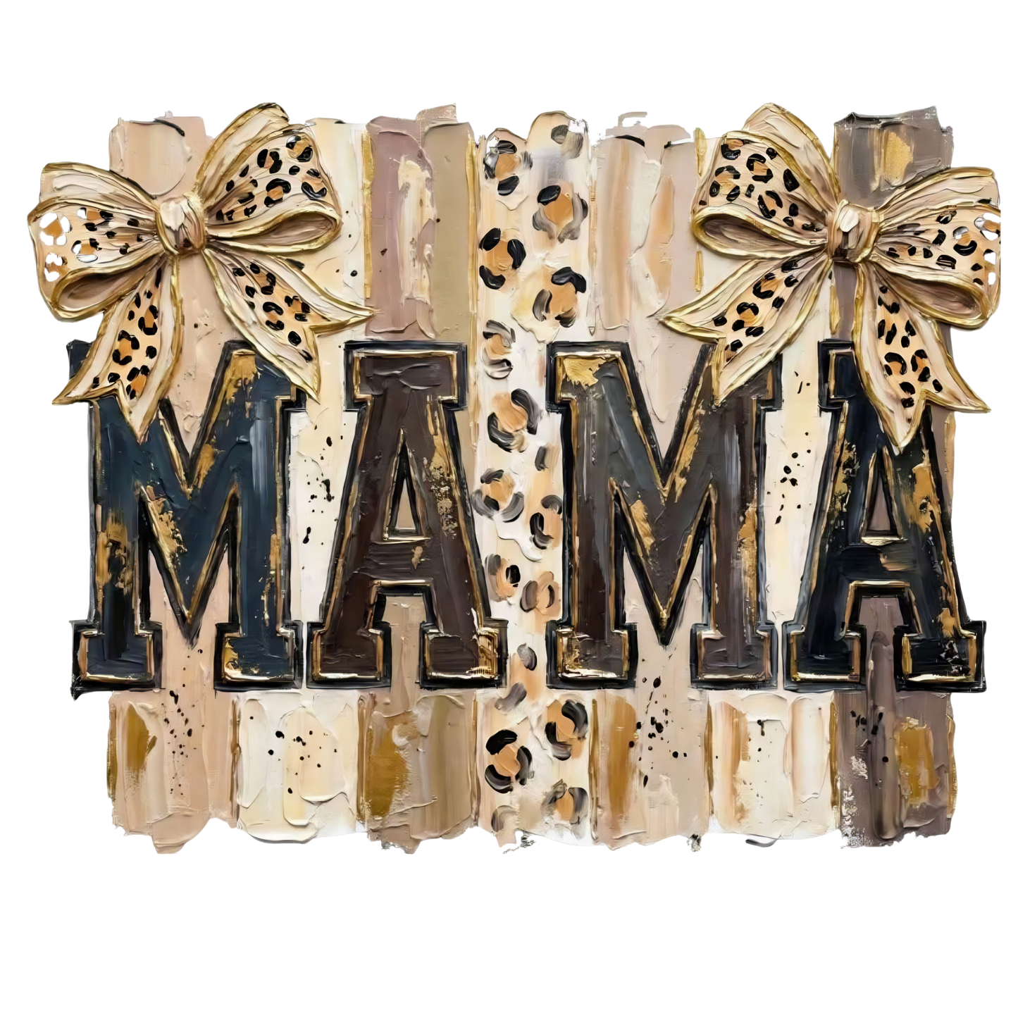 MAMA Browns Leopard DTF Single Print
