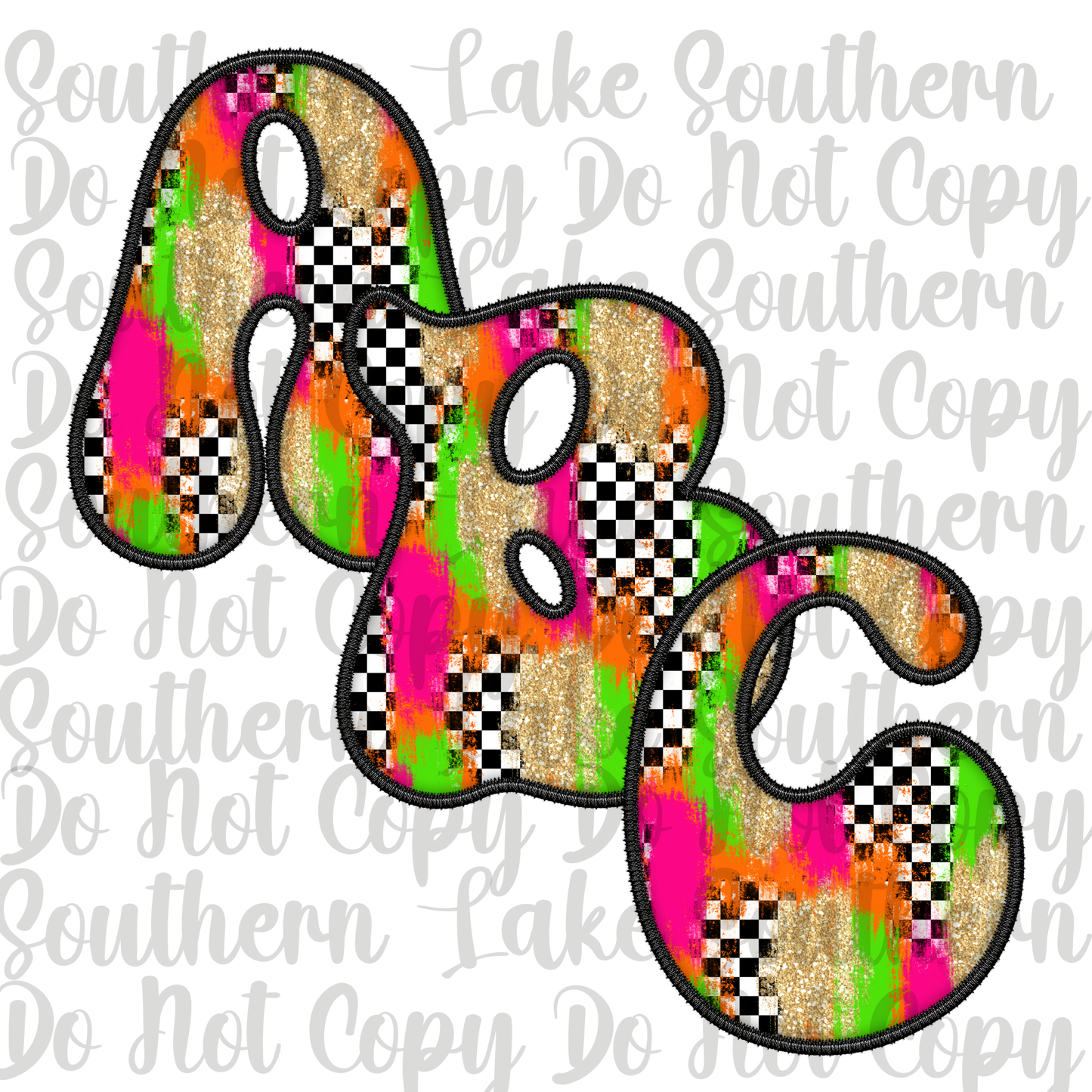 Neon Checkered Alpha Set (Digital Download Only)