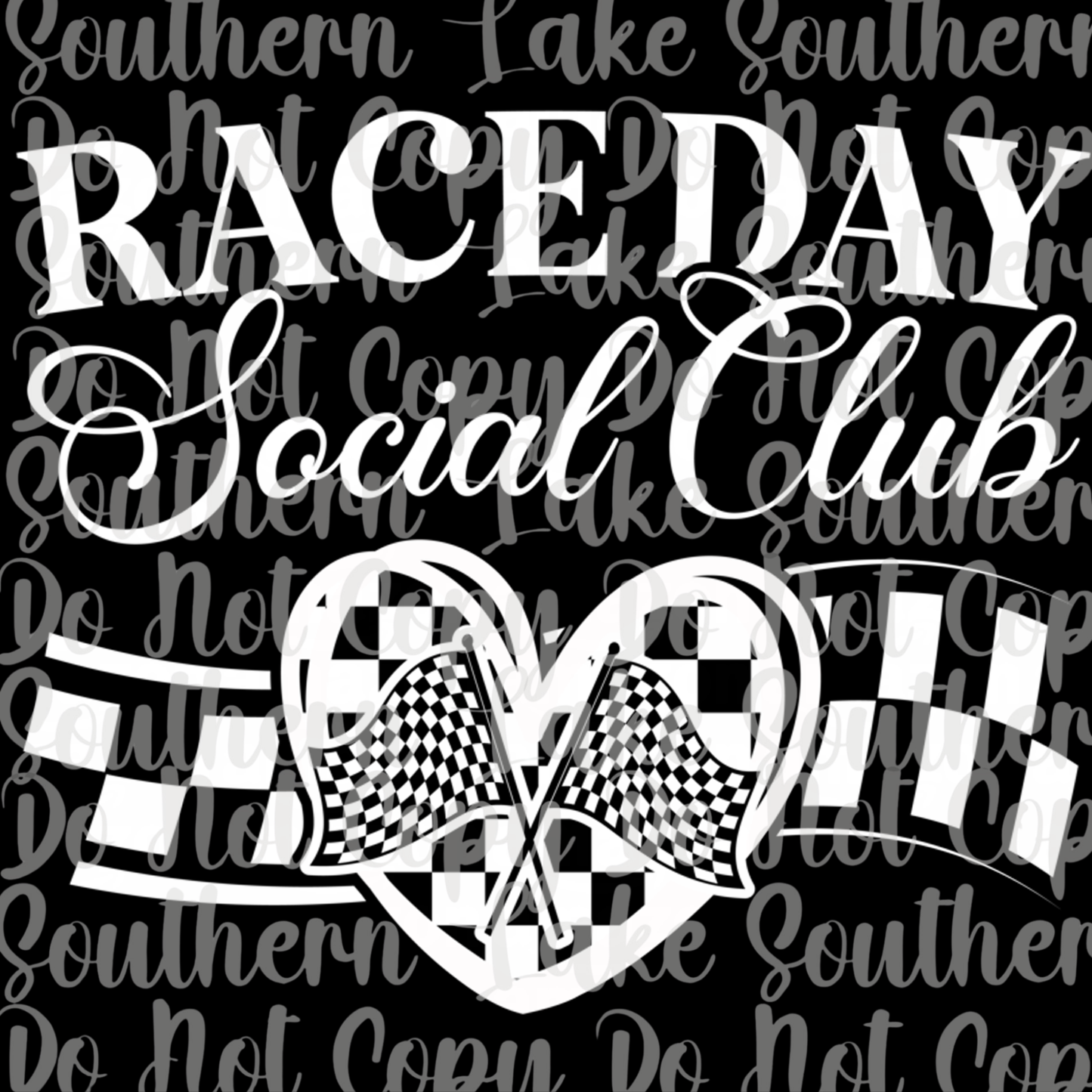 Race Day Social Club DTF Single Print