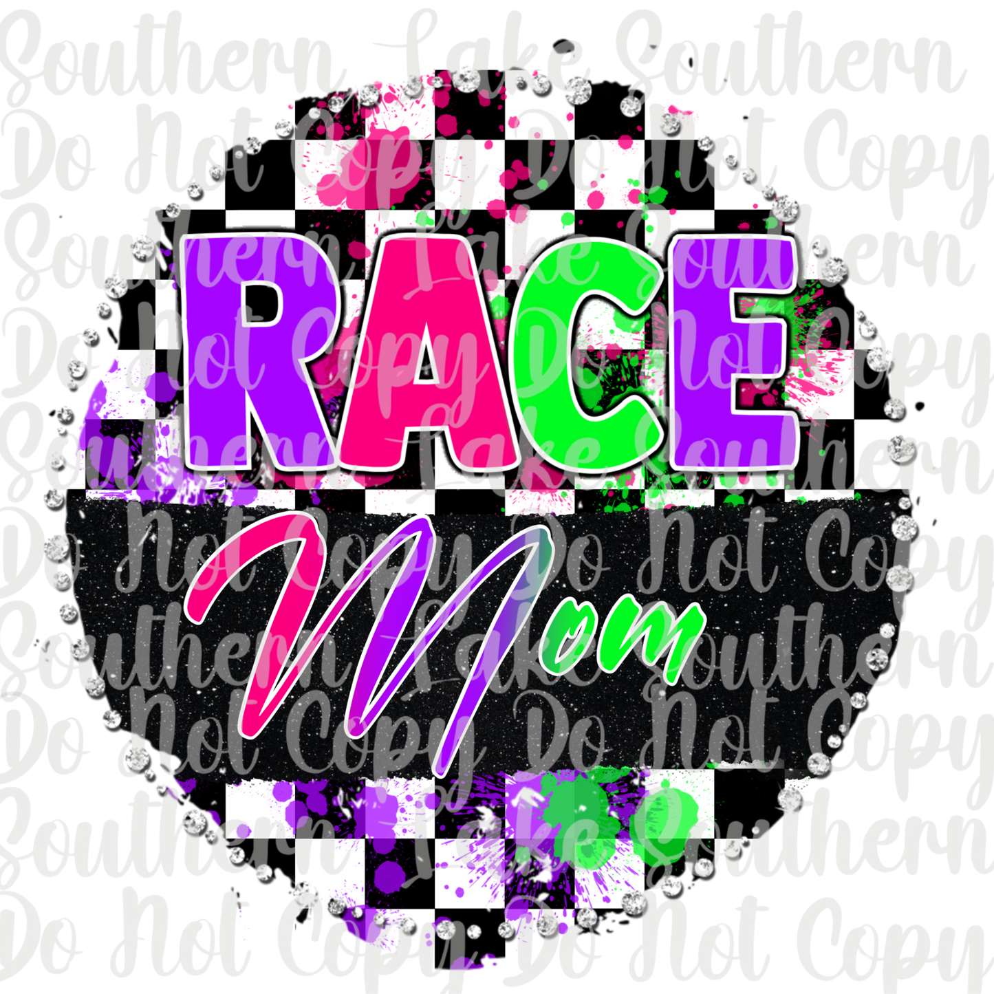 Race Mom DTF Single Print