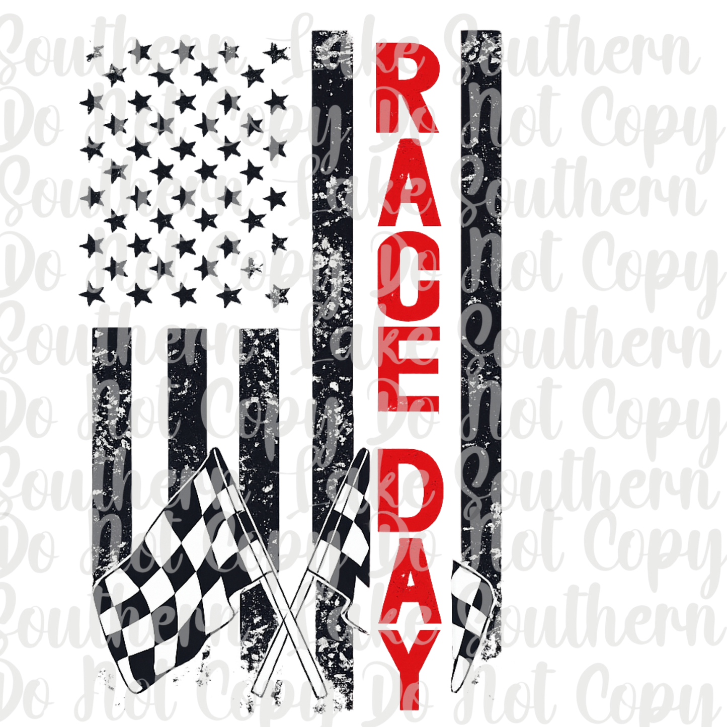 Race Day Flag DTF Single Print