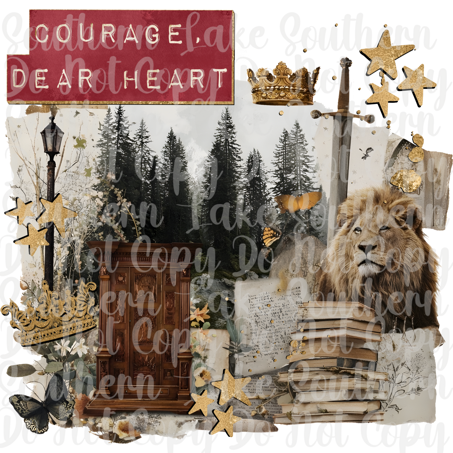 Courage Dear Heart DTF Single Print