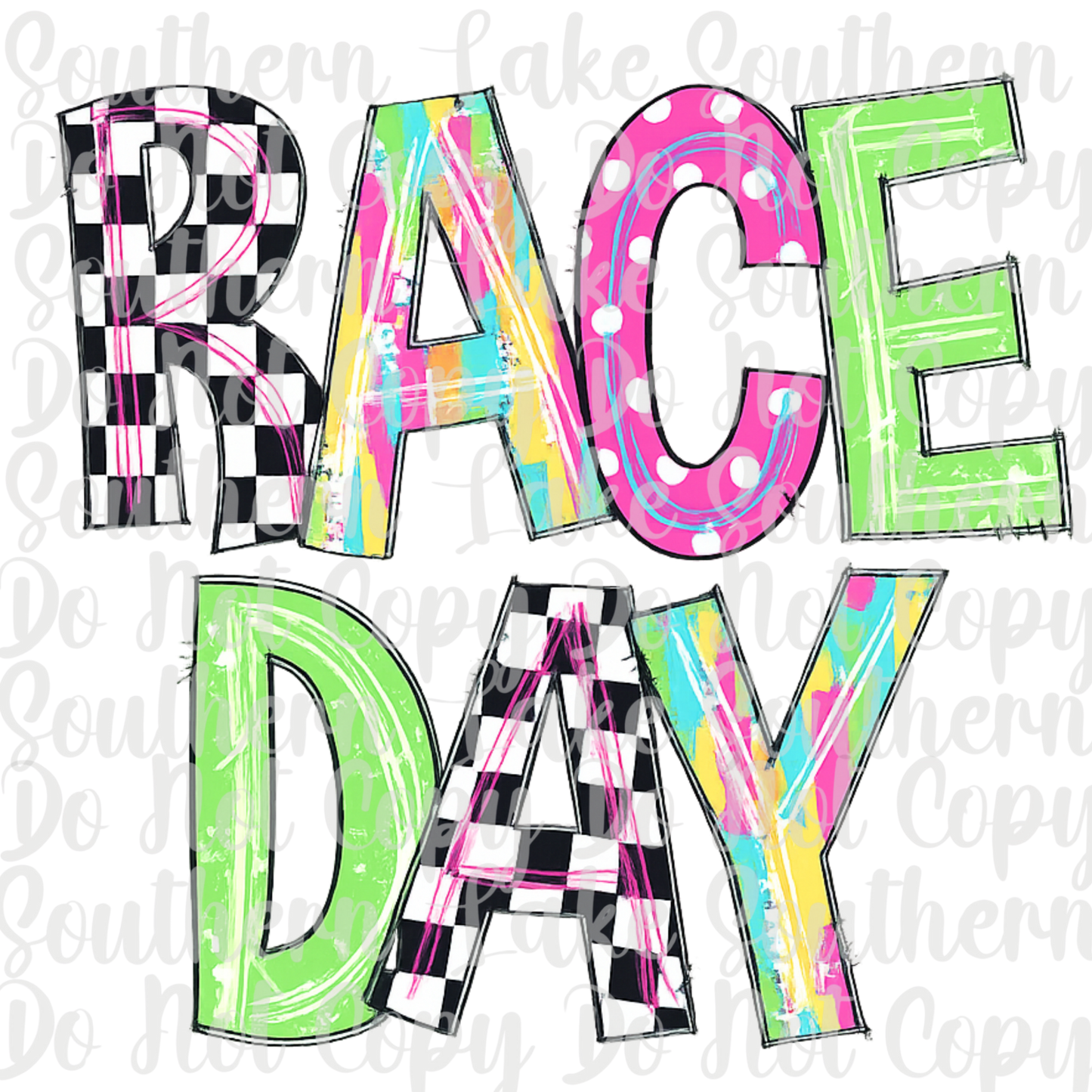 Race Day DTF Single Print