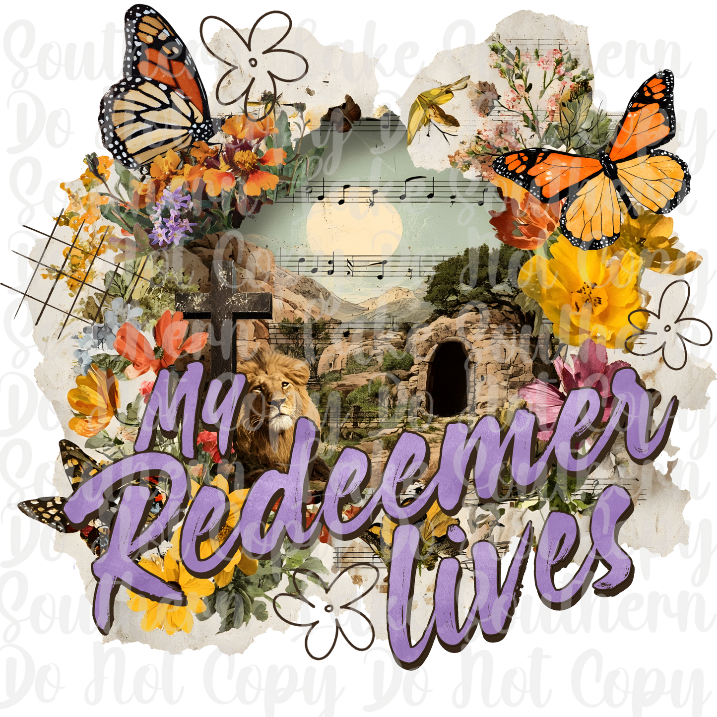 My Redeemer Lives DTF Single Print