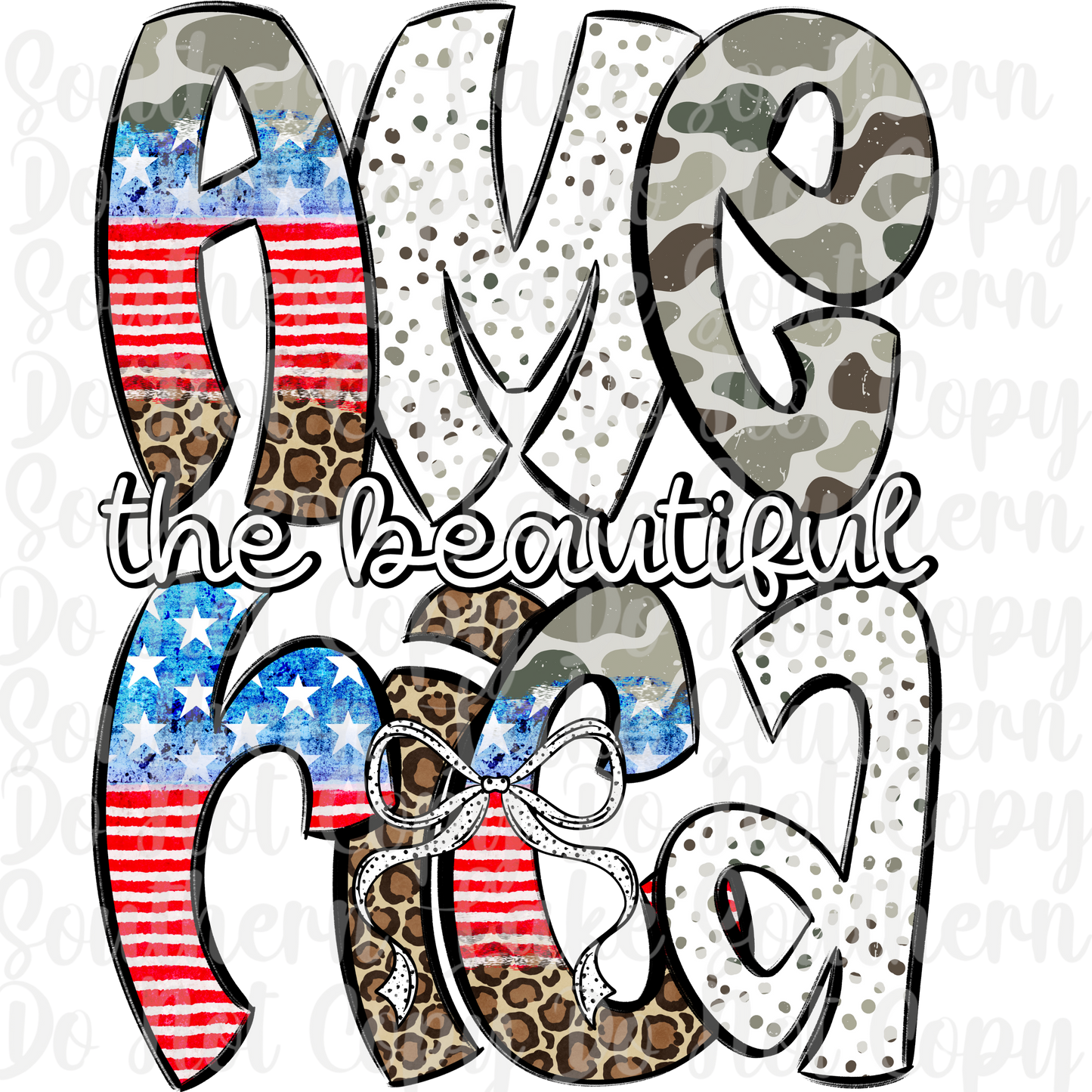 American The Beautiful DTF Single Print