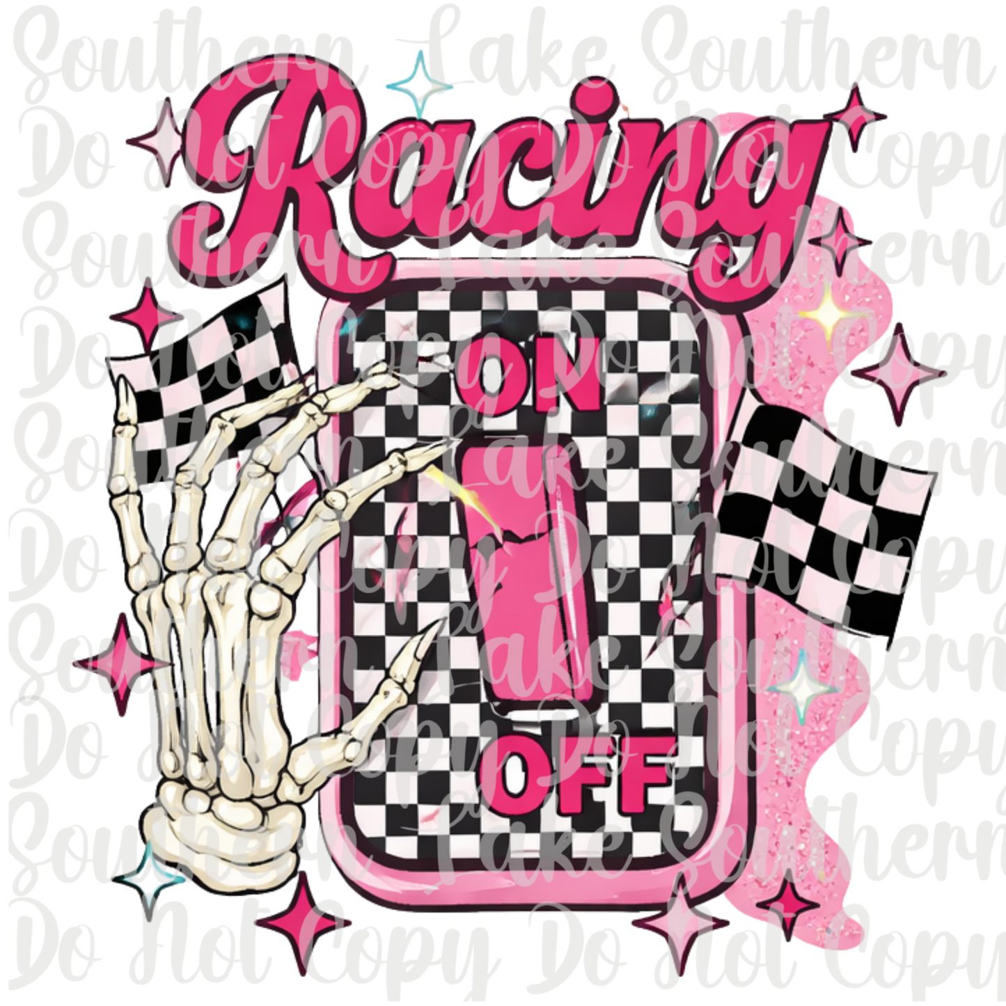 Racing On DTF Single Print