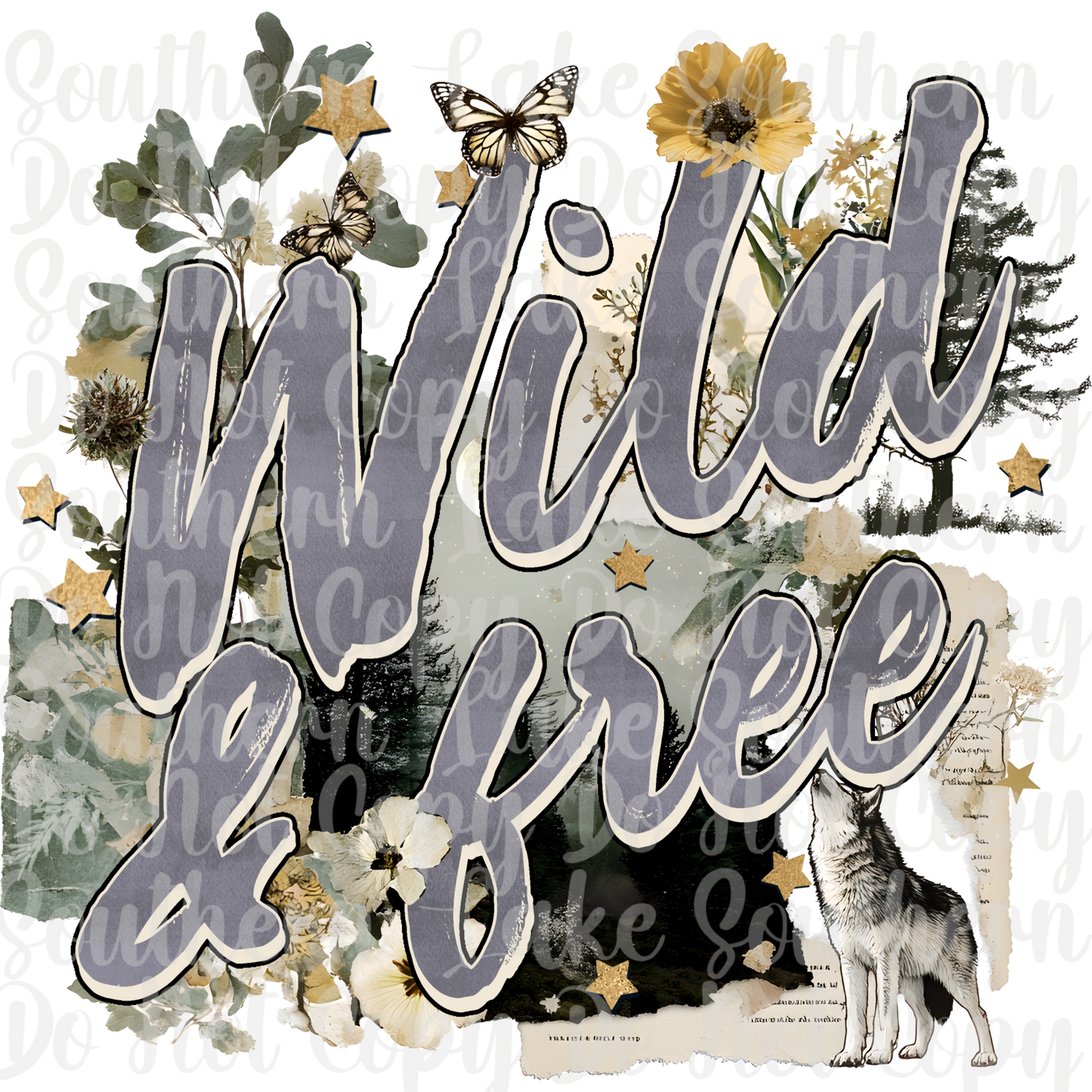 Wild And Free DTF Single Print