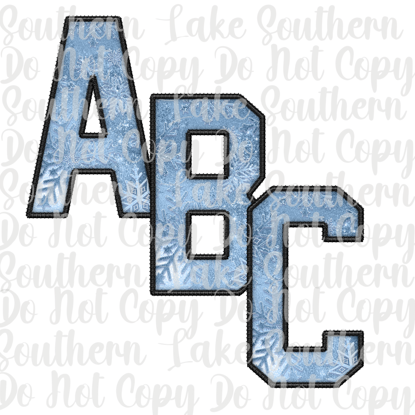 Blue Snowflake Alpha Set A-0 Digital Download Only