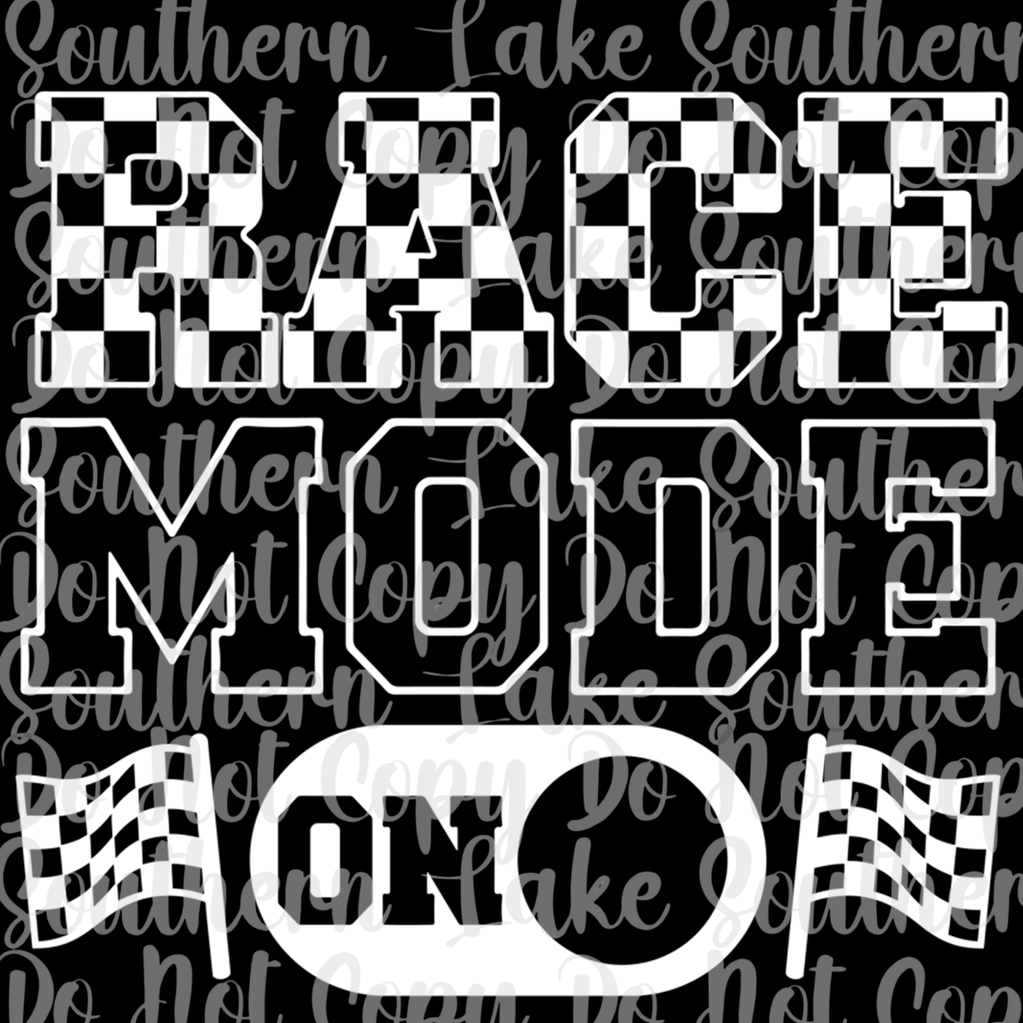 Race Mode On DTF Single Print
