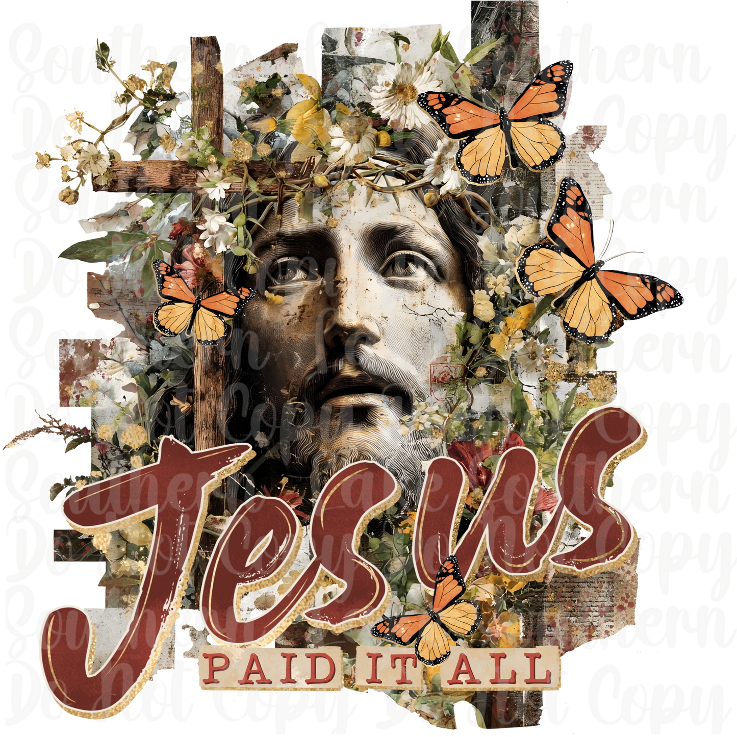 Jesus Paid it All DTF Single Print