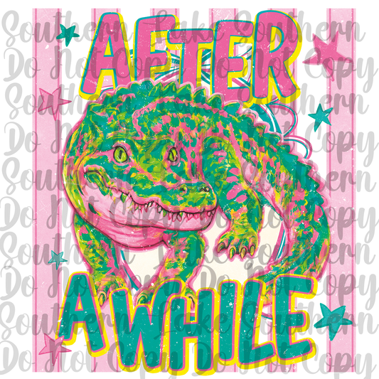 After While Crocodile DTF Single Print