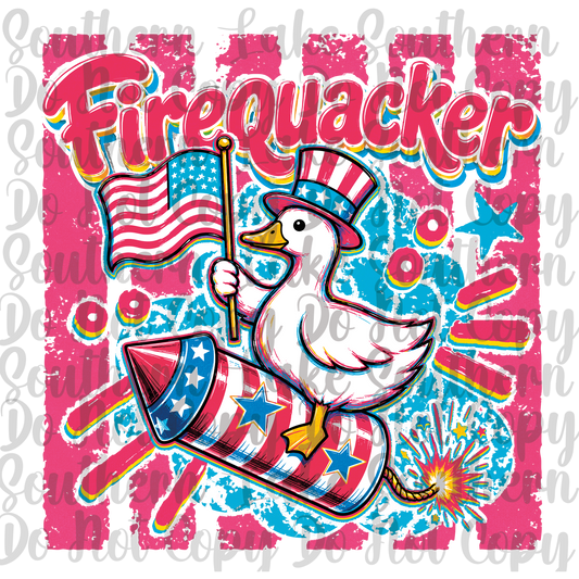 Firequacker Goose DTF Single Print