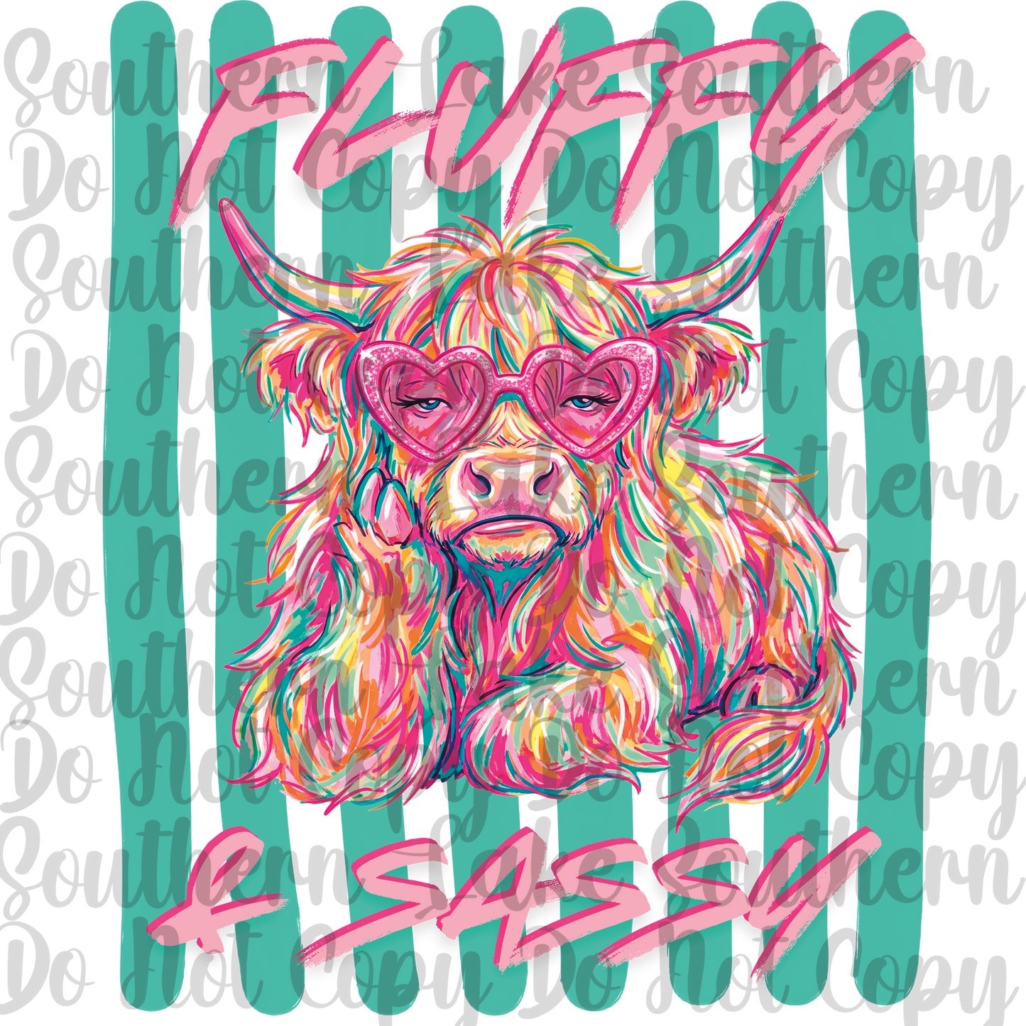 Fluffy & Sassy DTF Single Print