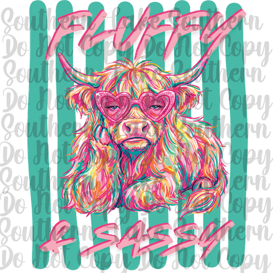 Fluffy & Sassy DTF Single Print