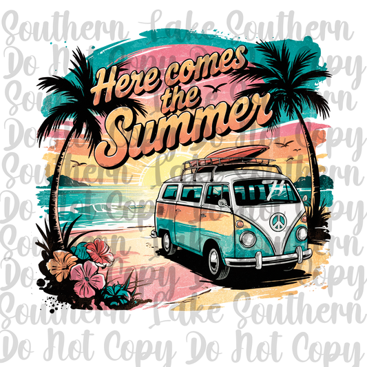 Here Comes The Summer DTF Single Print