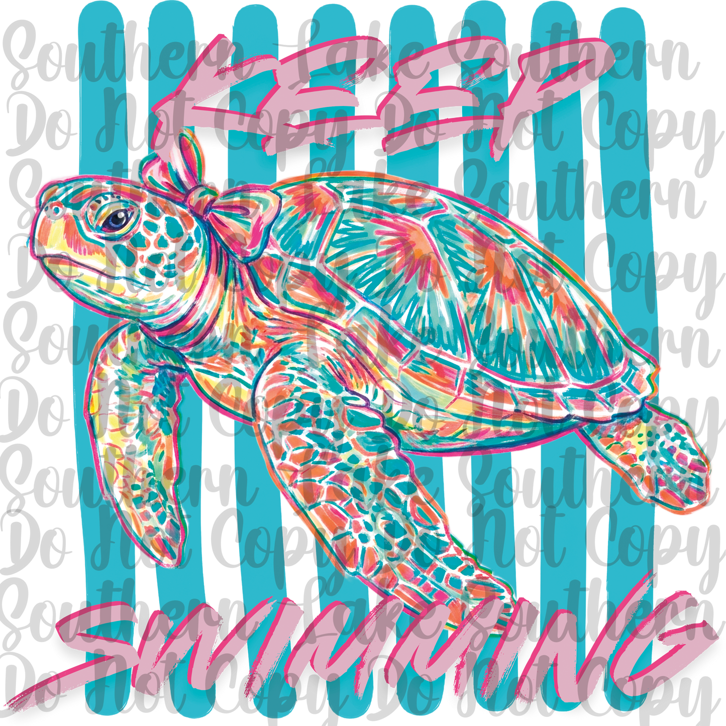 Keep Swimming DTF Single Print