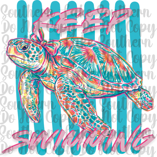 Keep Swimming DTF Single Print
