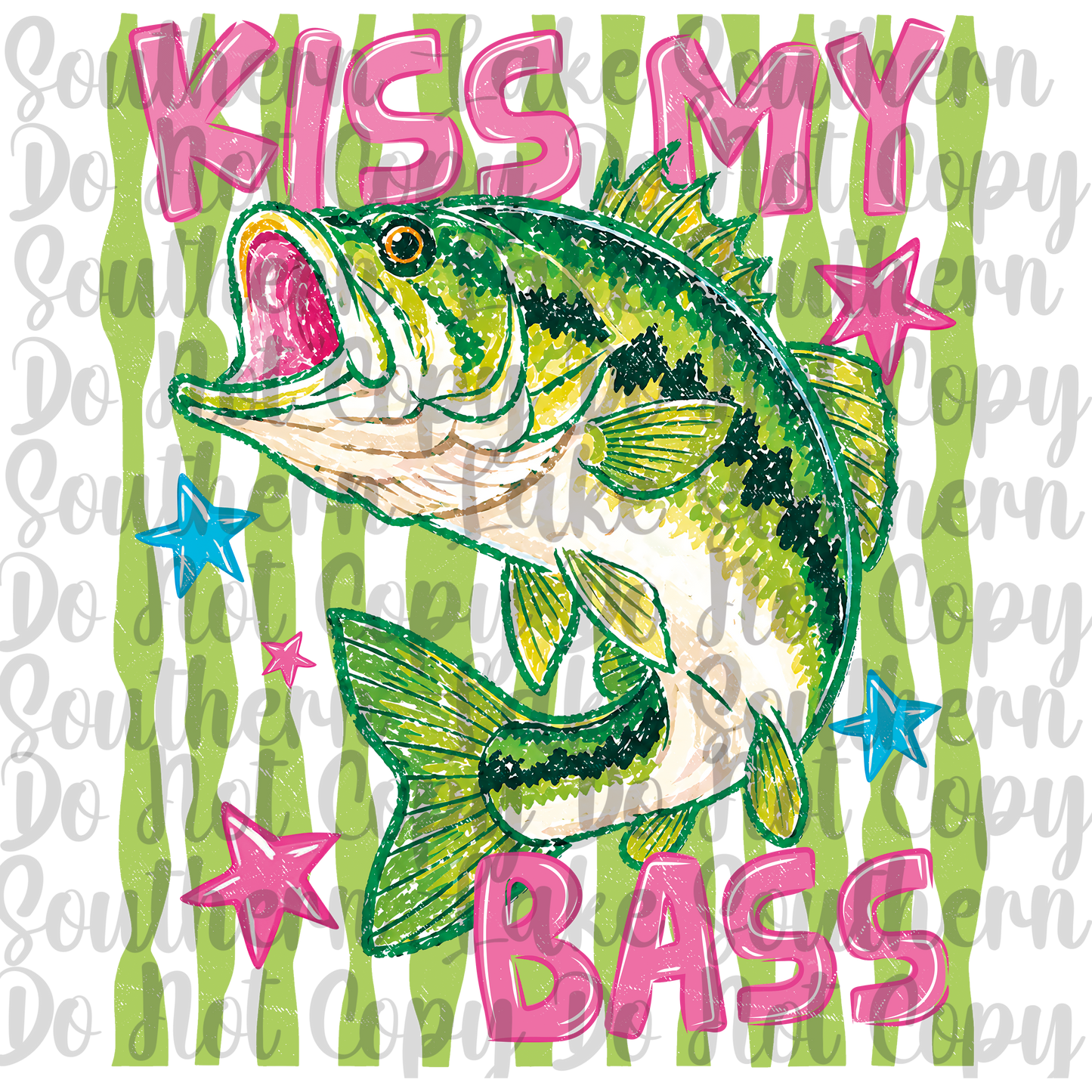 Kiss My Bass DTF Single Print