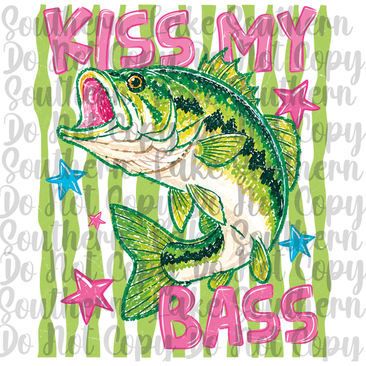 Kiss My Bass DTF Single Print