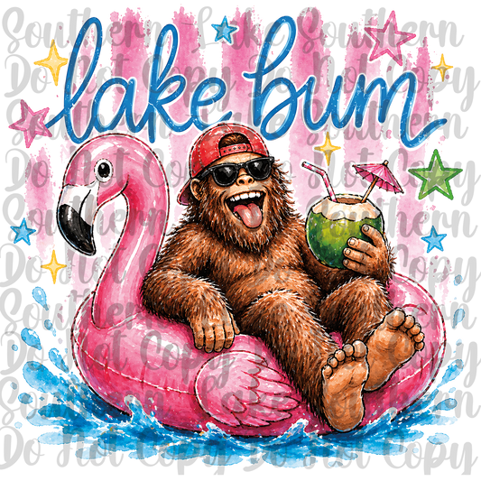 Lake Bum Gorilla DTF Single Print