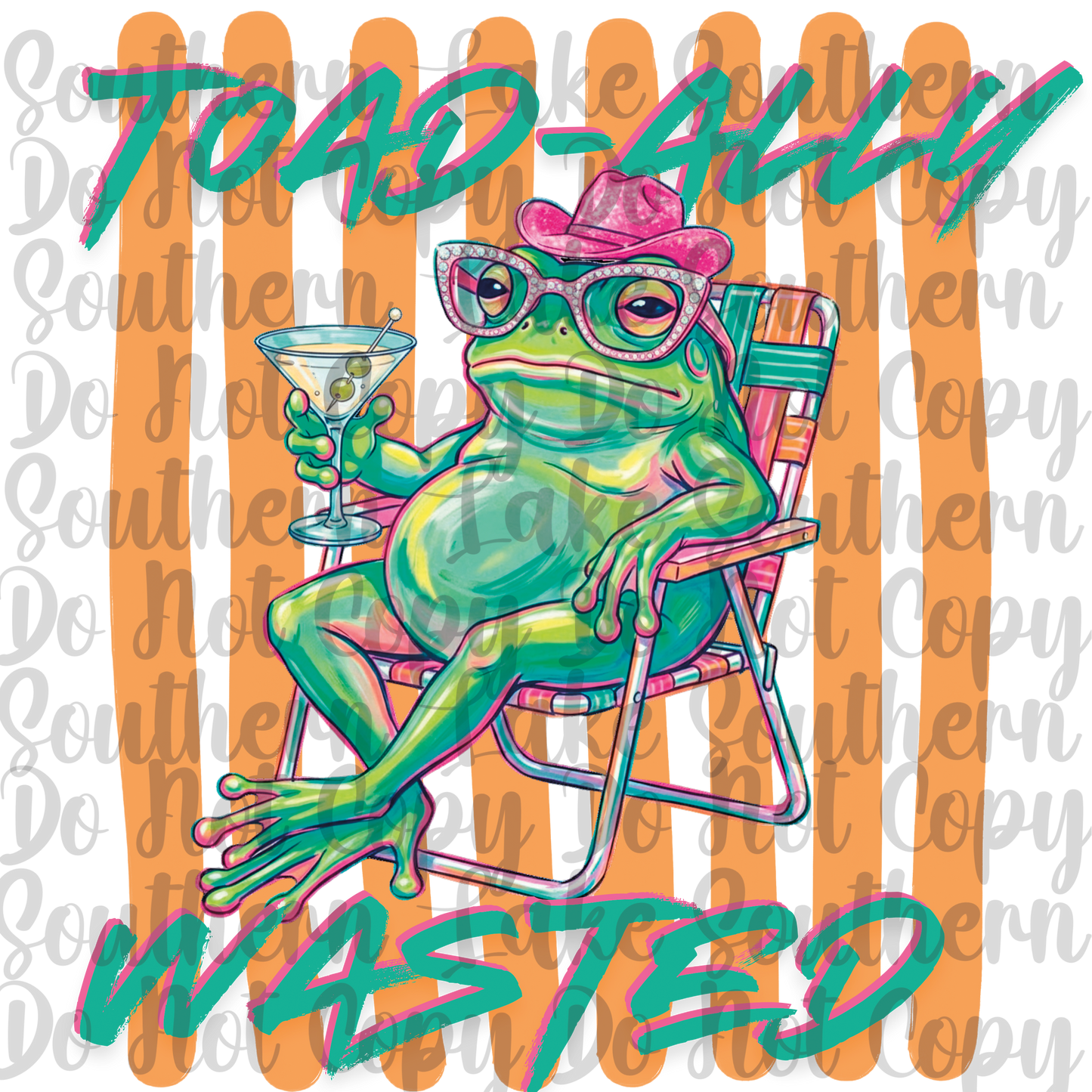 Toad-ally Wasted DTF Single Print