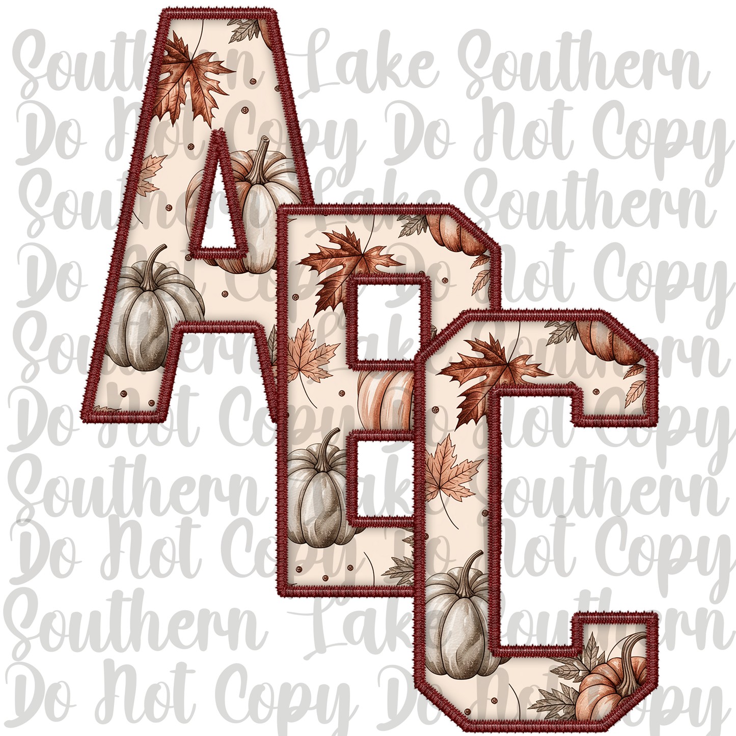 Fall Pumpkin Alpha Set A-0 Digital Download Only