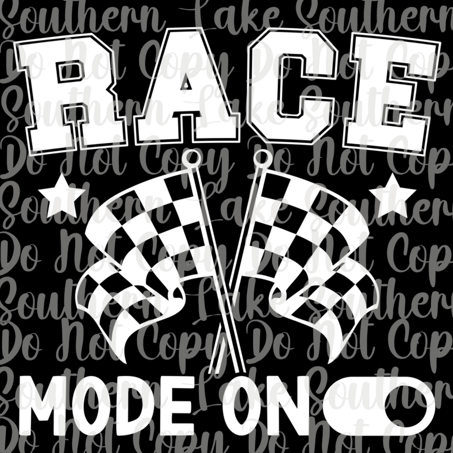 Race Mode On DTF Single Print