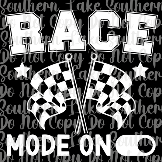 Race Mode On DTF Single Print