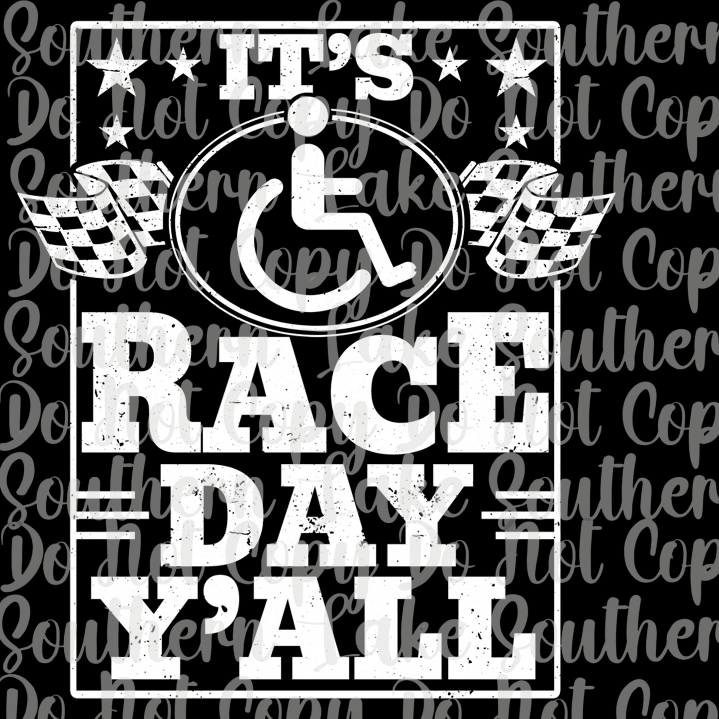 It's Race Day Y'all DTF Single Print