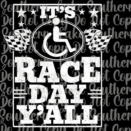 It's Race Day Y'all DTF Single Print