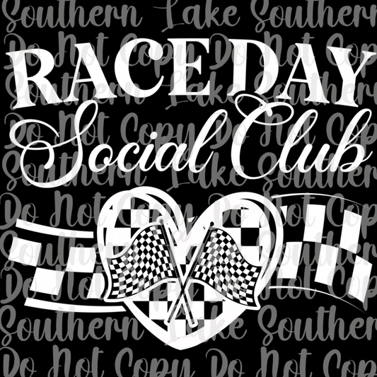 Race Day Social Club DTF Single Print