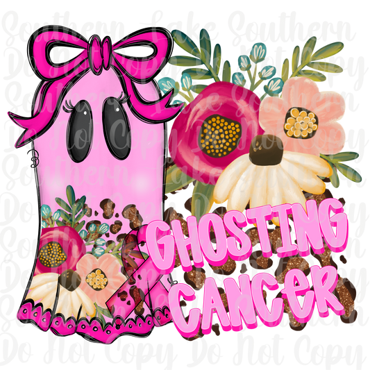 Ghosting Cancer DTF Single Print