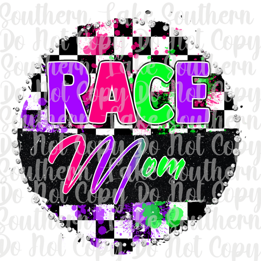 Race Mom DTF Single Print