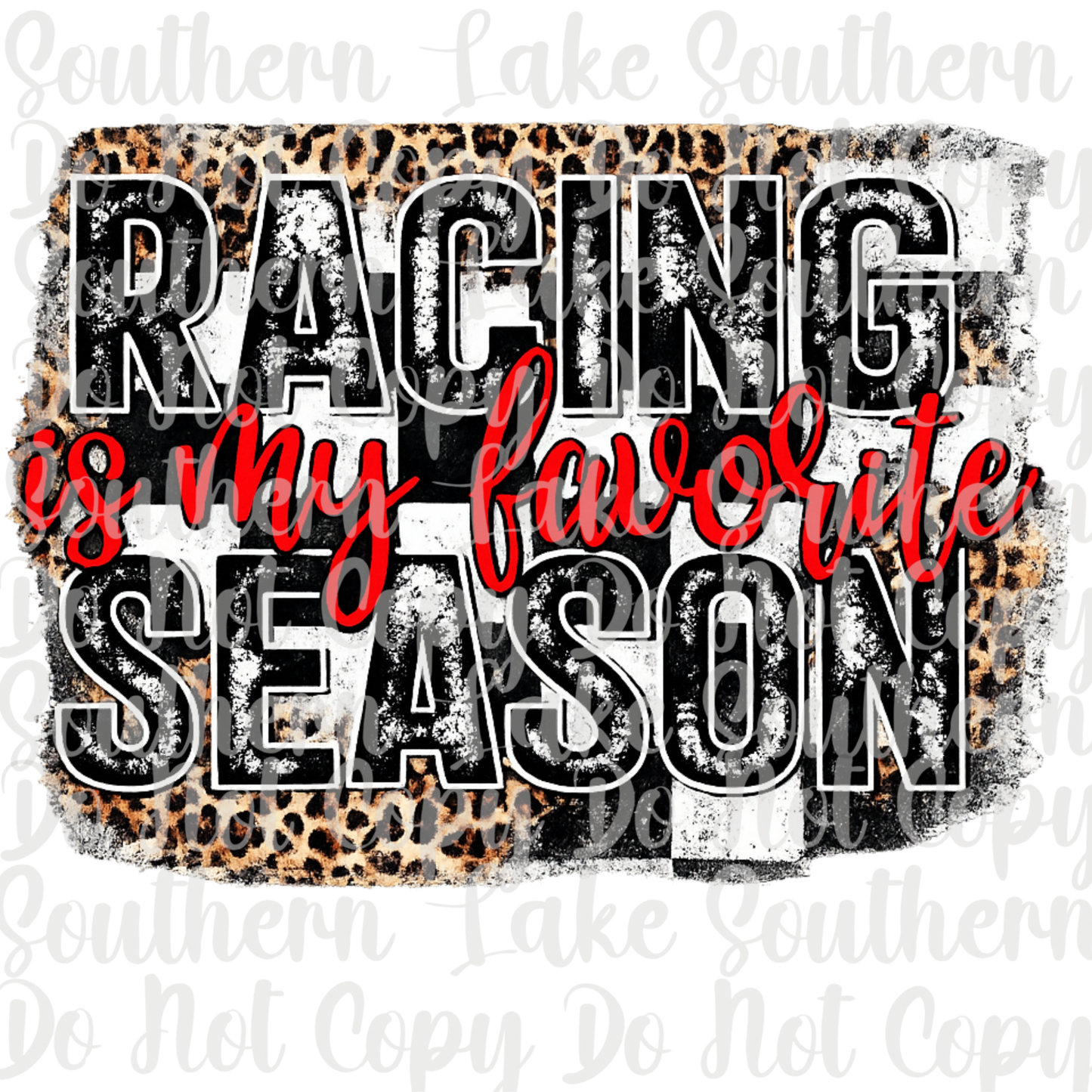 Racing Is My Favorite Season DTF Single Print