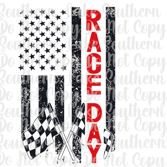 Race Day Flag DTF Single Print
