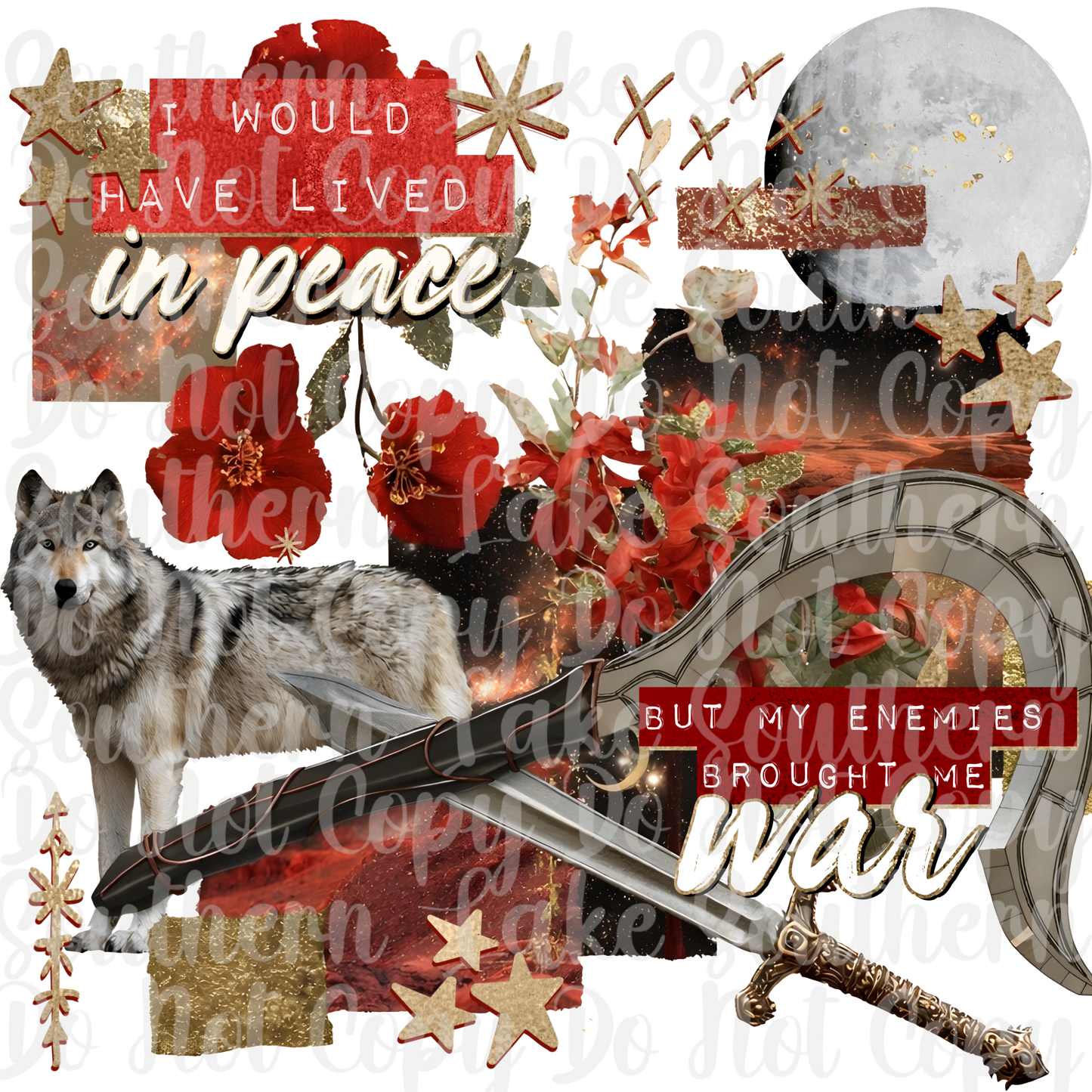 I Would Have Lived In Peace But My Enemies DTF Single Print