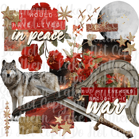 I Would Have Lived In Peace But My Enemies DTF Single Print