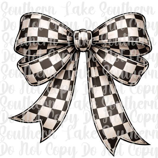 Racing Bow DTF Single Print