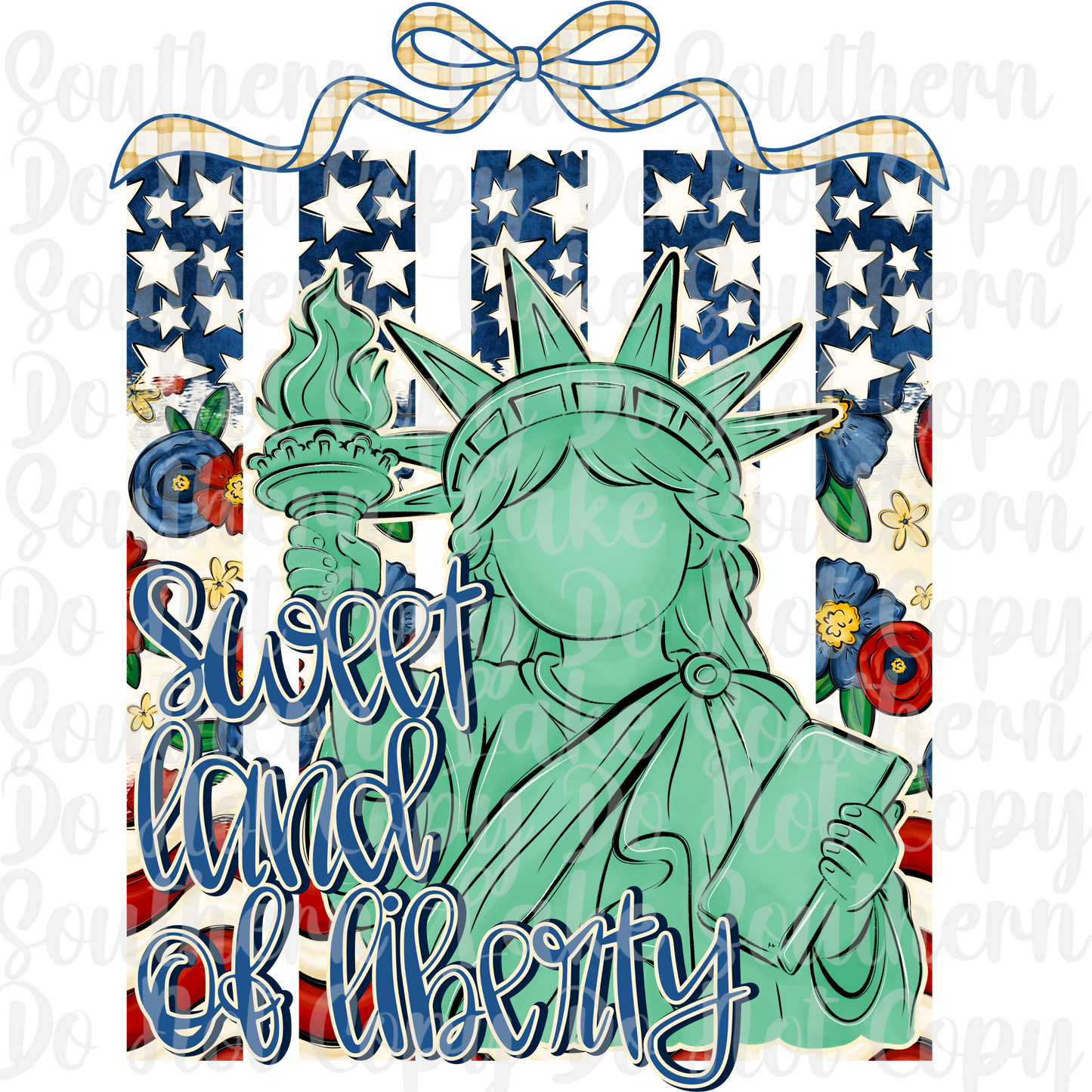Sweet Land Of Liberty DTF Single Print