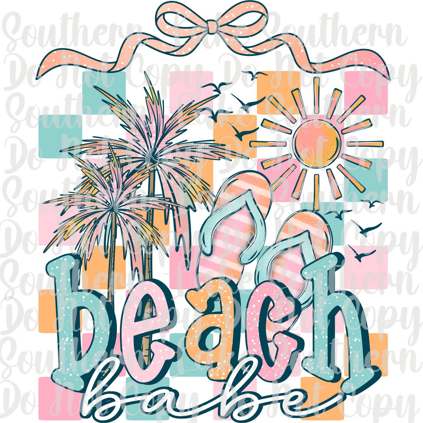 Beach Babe DTF Single Print