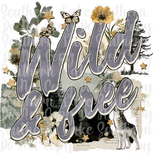 Wild And Free DTF Single Print