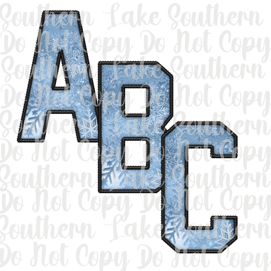 Blue Snowflake Alpha Set A-0 Digital Download Only