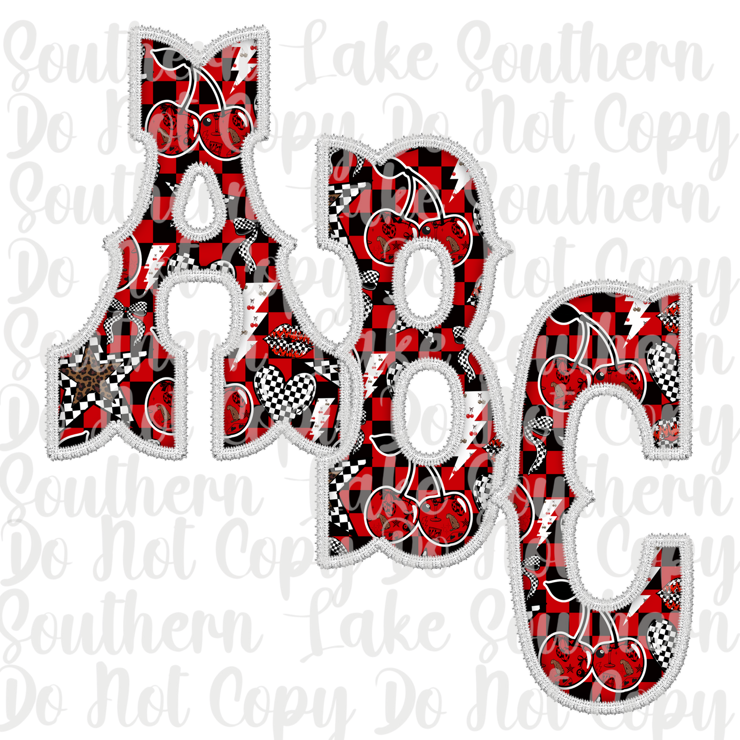 Cherry and Checkered Alpha Set A-0 Digital Download Only
