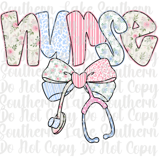 Nurse (Pastel Colors) DTF Single Print