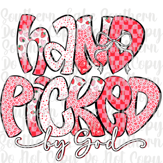 Hand Picked By God DTF Single Print