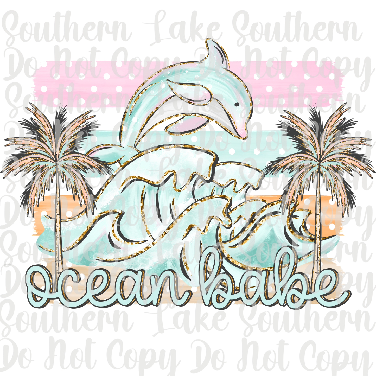 Ocean Babe DTF Single Print